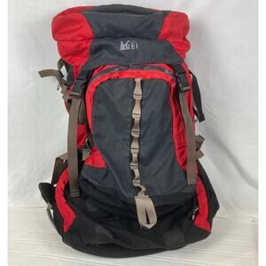 REI AconCagua Hiking Backpack Large Red Black Detachable Daypack Trekking Camp